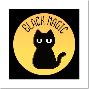 BLACK MAGIC CAT Posters and Art